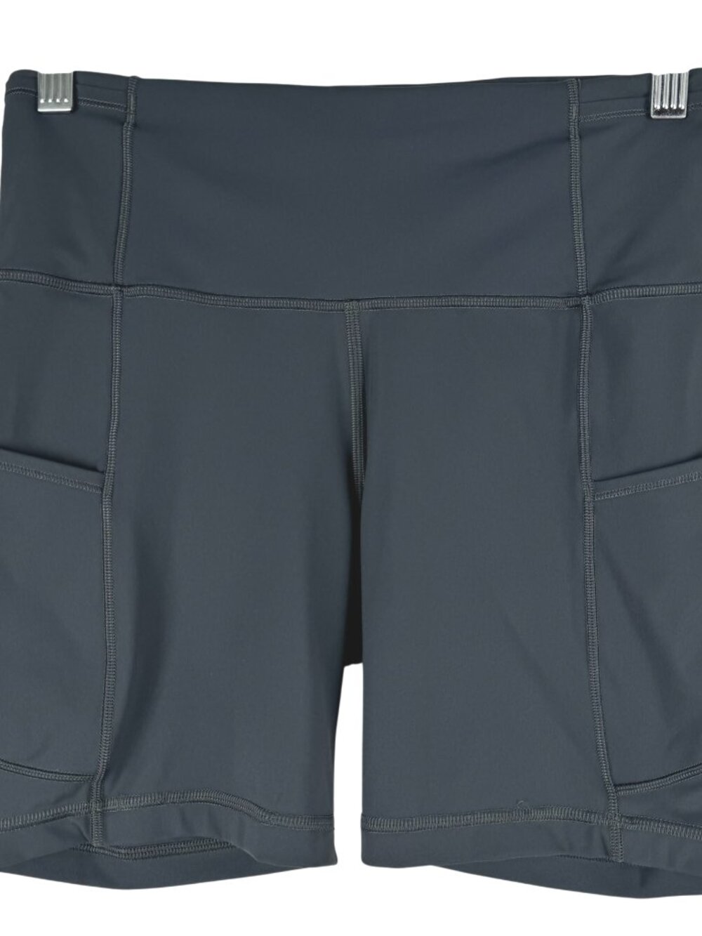 Lululemon Fast And Free Short 6" Size 6 Dark Gray Non Reflective Workout SS-2383